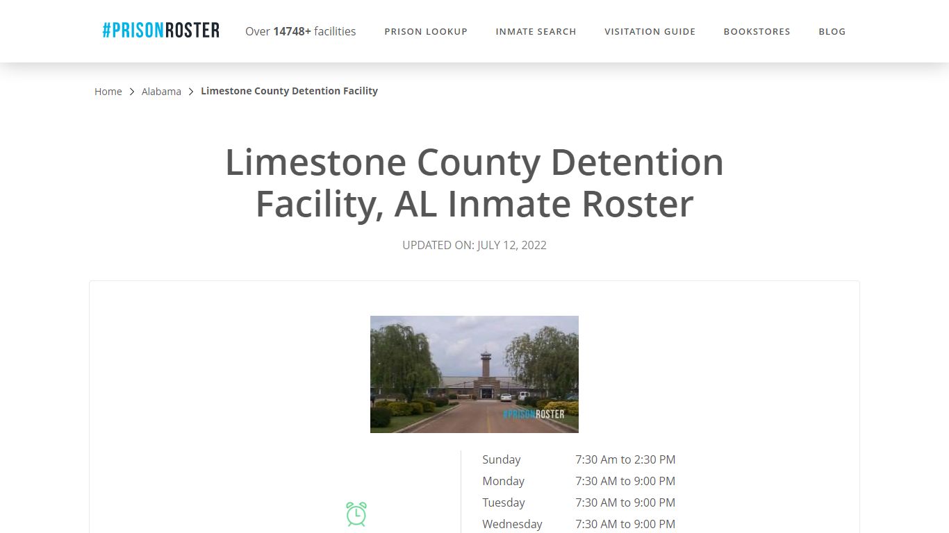 Limestone County Detention Facility, AL Inmate Roster